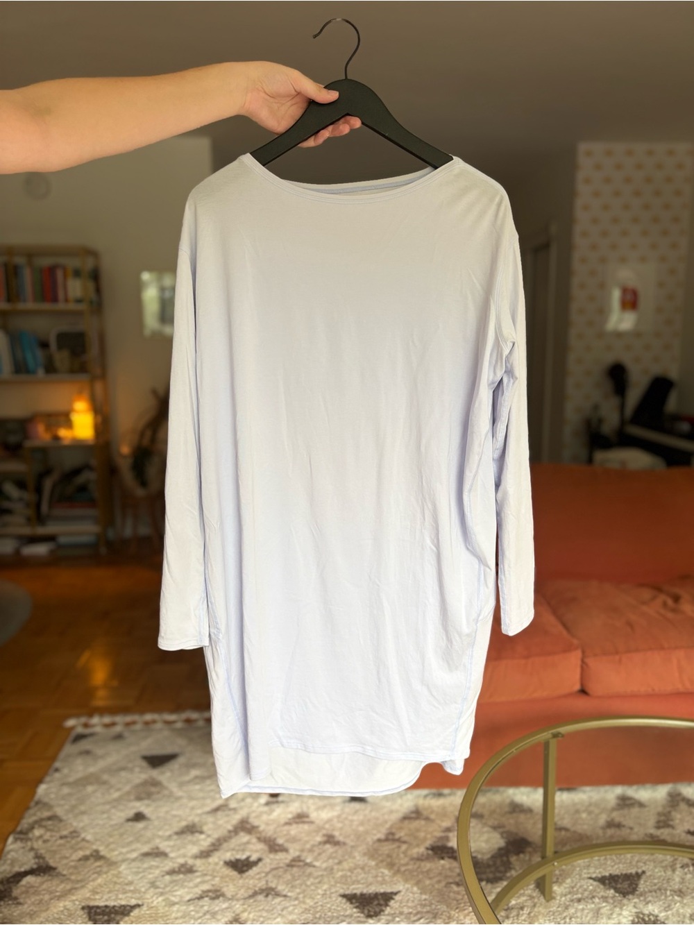 lululemon athletica Long Sleeve Tunic Dress in Light Lavender